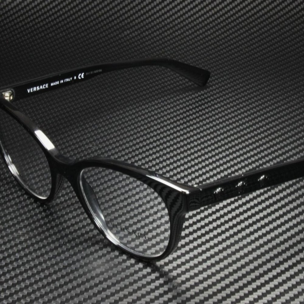 Versace Stunning Blacked Out Eyeglasses! NEW!